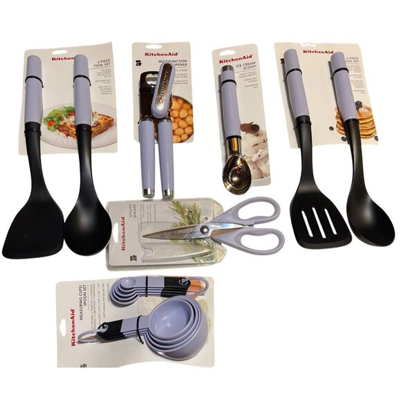 KitchenAid Lavender Kitchen 16 Pc. Tool Set New With Tags! - Picture 1 of 6